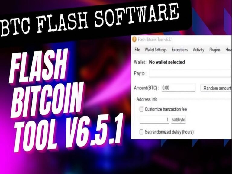 Bitcoin flashing software