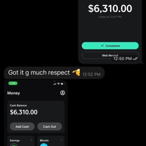 $6,200 CashApp Transfer